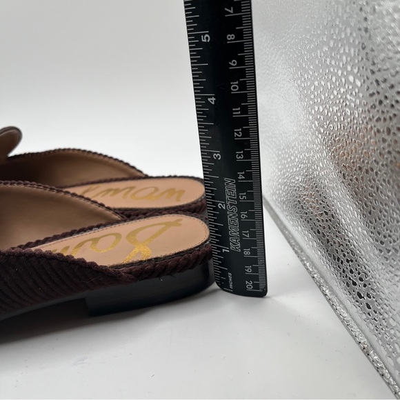 NWOB Sam Edelman Linnie Women's Brown Cordoroy Mule 10.5 - Picture 5 of 9